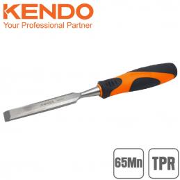 SKI - สกี จำหน่ายสินค้าหลากหลาย และคุณภาพดี | KENDO 26106 สิ่วลบเหลี่ยม (ด้ามหุ้มยาง) 16mm